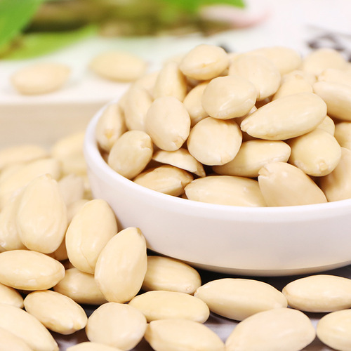 Original peeled almond kernels 500g new goods raw almonds and almonds bulk batan wood baked nuts wholesale