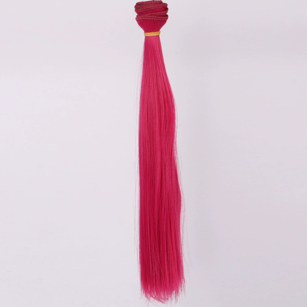 Doll Wig Straight Hair, DIY 25 cm, Synthetic Doll Hair Weft, Multiple Color Codes