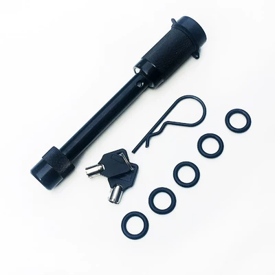 Lengthened trailer pin lock dumbbell trailer lock RV lock trailer lock off-road vehicle traffic equipment auto supplies (Car lock) - black-single-hole
