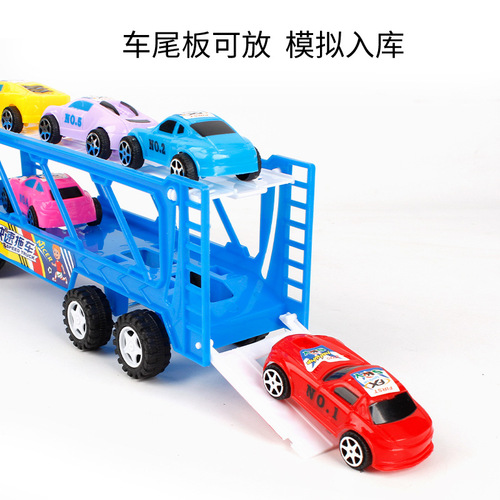 Large simulation inertia children's toy engineering vehicle set baby fire truck mixer truck excavator model