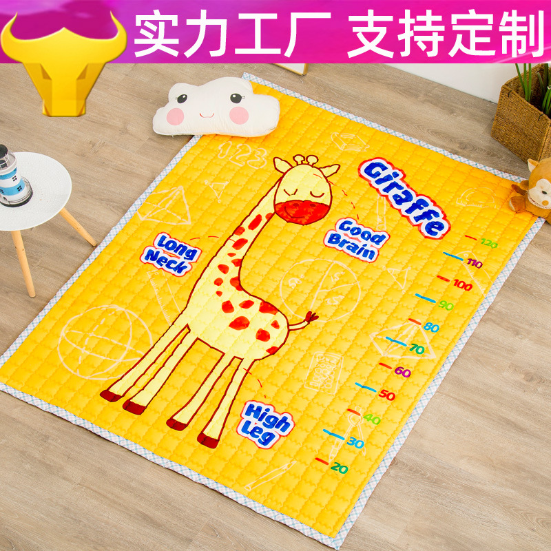 Amazon valla estera engrosada bebé gateando estera de dibujos animados impreso alfombra plegable gateando estera del piso de los niños de fábrica