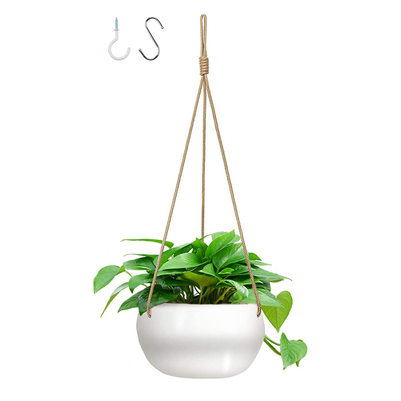 white ceramic wall green flowerpot for living room