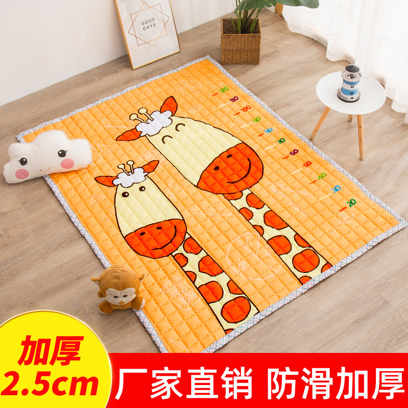 Amazon valla estera engrosada bebé gateando estera de dibujos animados impreso alfombra plegable gateando estera del piso de los niños de fábrica