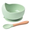 Bowl+wooden handle spoon y3