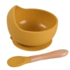 Bowl+wooden handle spoon y17