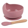 Bowl+wooden handle spoon y19
