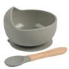 Bowl+wooden handle spoon y22