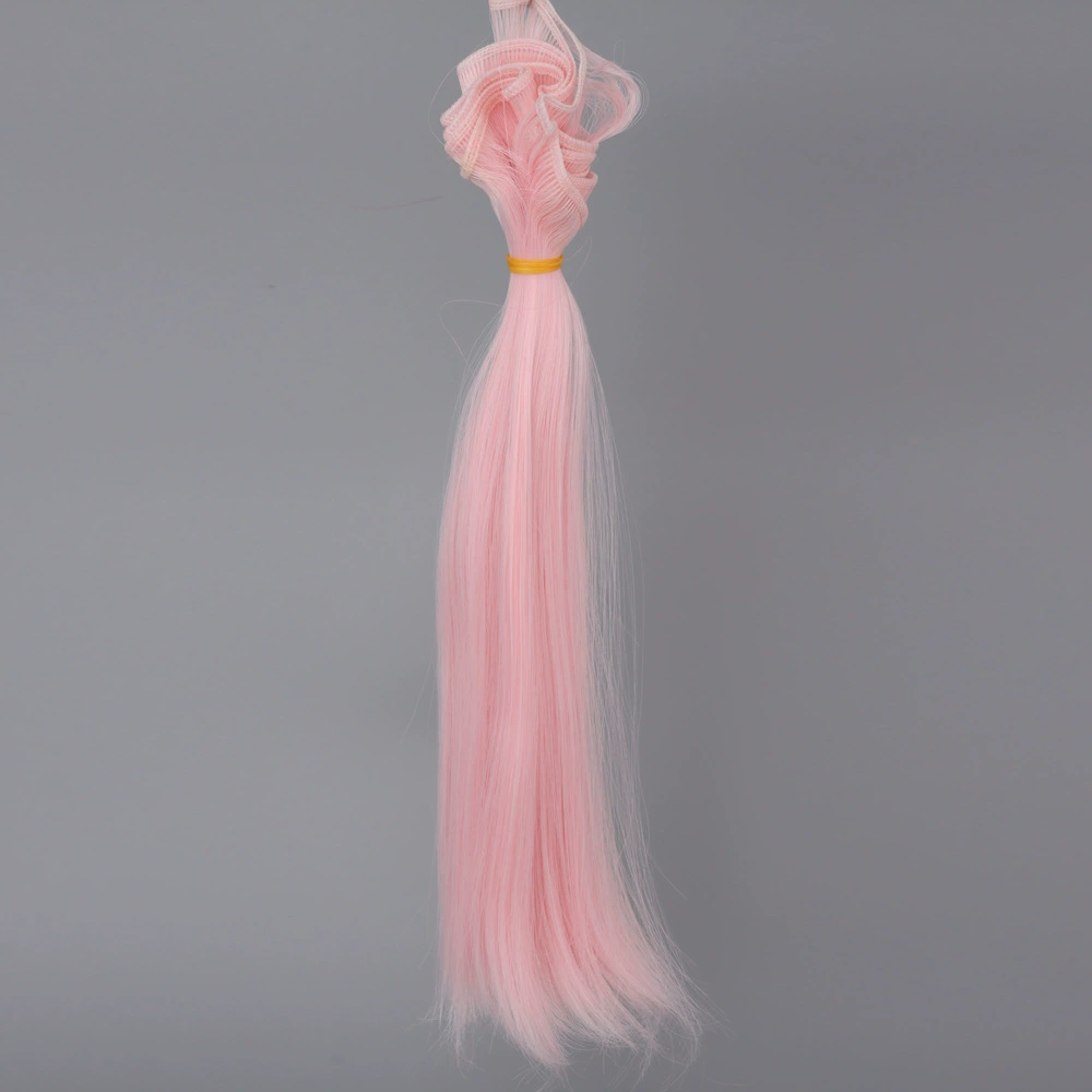 Пуховая парика куклы (Yue Ocean) BJD/SD длинная прямая высокая температура шелк, длина стиль 25 см, разноцветные