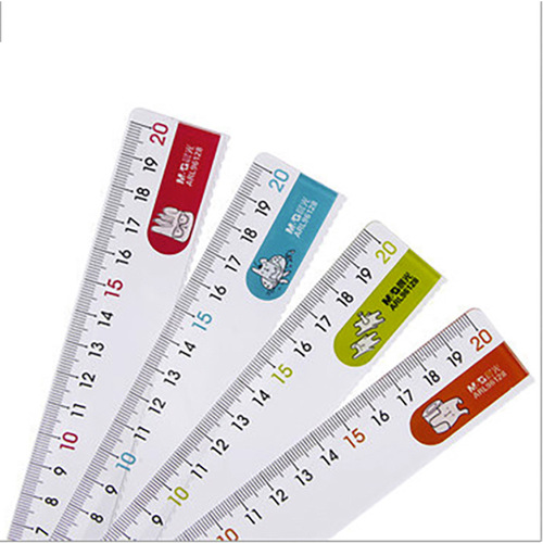 Brand stationery ARL96128 rabbit ruler student cartoon ruler with wavy line mapping and drawing ruler
