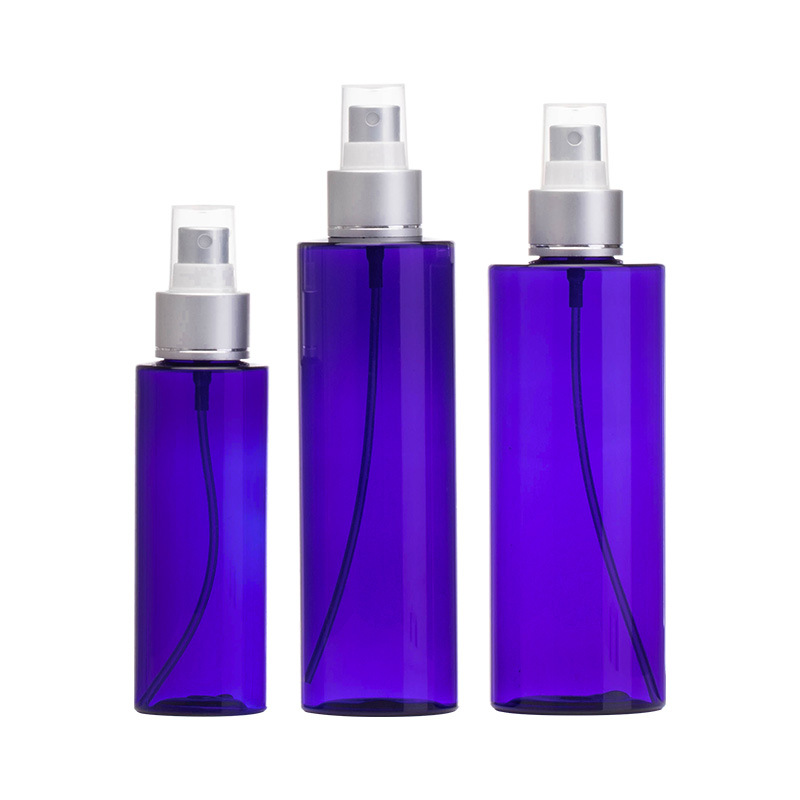 En stock PET plástico 100mL botella de spray de rocío puro 200ml/250ml botella vacía de tóner cosmético Xumin