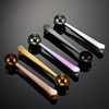 埃恩 430 stainless steel coffee spoon clip multi -purpose bag seal clip PVD titanium plating rose gold color black cross -border