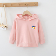 跨境热销童装品牌探探猫卫衣中小童韩版连帽棉秋冬儿童套头衫洋气