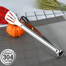 304食品夹不锈钢镂空牛扒夹子加厚多用面包夹牛排食物烧烤夹厨房