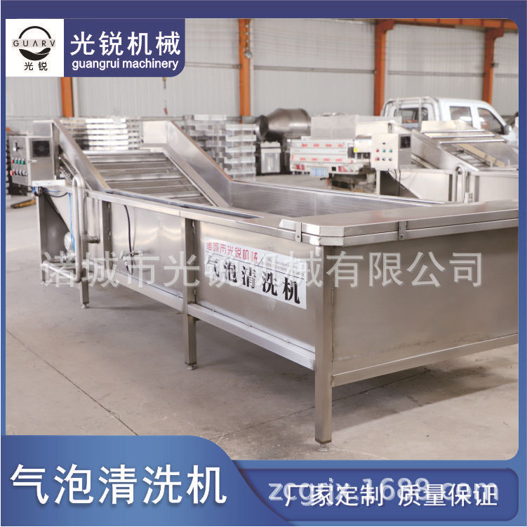 全自动水果蔬菜气泡清洗机 大姜清洗机 竹笋漂烫机 小龙虾清洗机