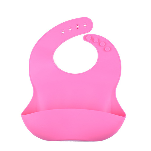 Silicone Baby Eating Bib Easy to Clean Baby Mouthguard Water-Proof Leak-Proof Children's Silicone Bib