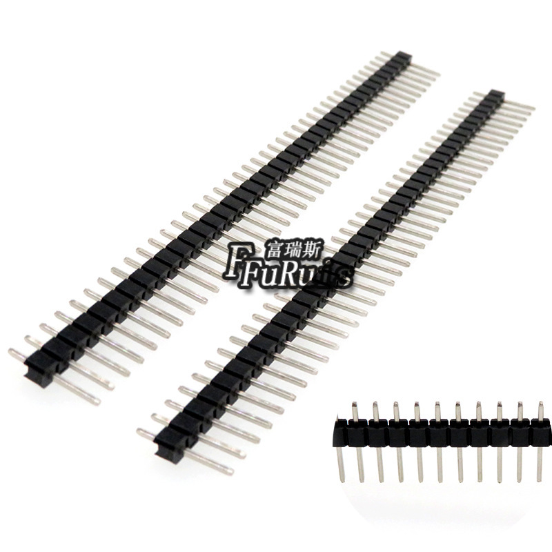 2.54 single row straight pin 1*40p single row female color pin copper pin round pin female row gold plated Pin Pin Pin Pin