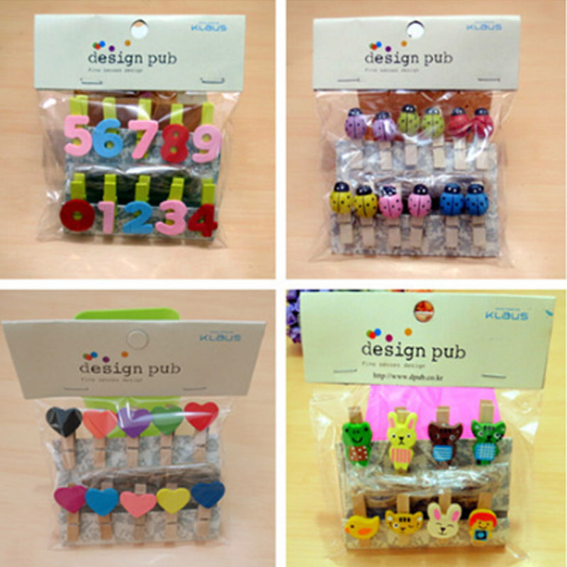 Photo Clip Small Wood Clip Photo Wall Wooden Mini Decorations Toys Daily Gifts