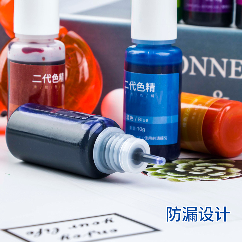Cross border Amazon wholesale 24 color second-generation drop gel colorant, crystal drop gel high co
