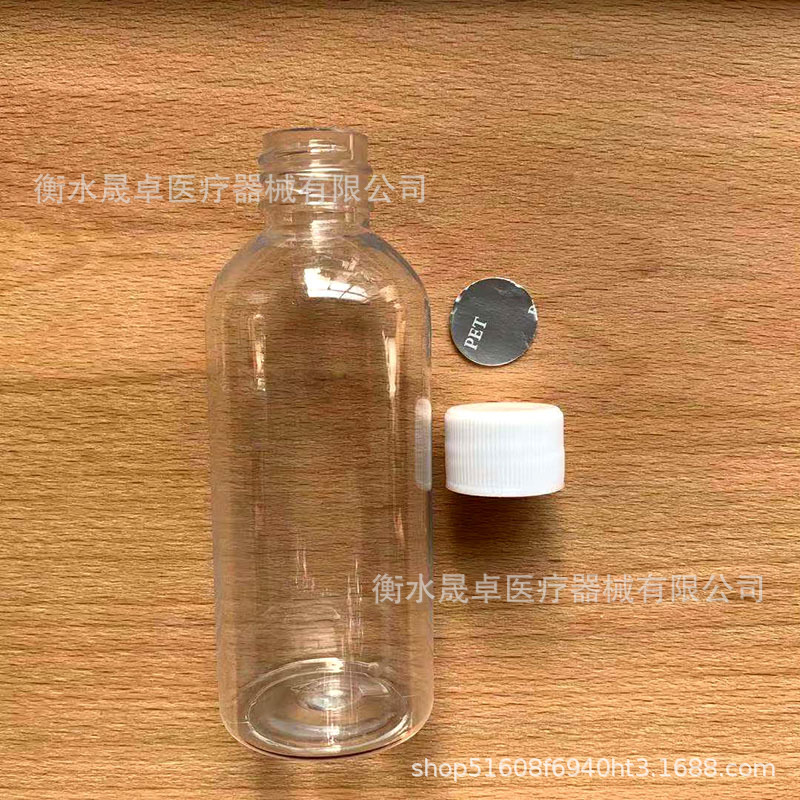 En stock suministro 5 ~ 200ml botella de plástico transparente sub-botella cubierta blanca botella de boca pequeña botella sellada muestra para mascotas botella vacía