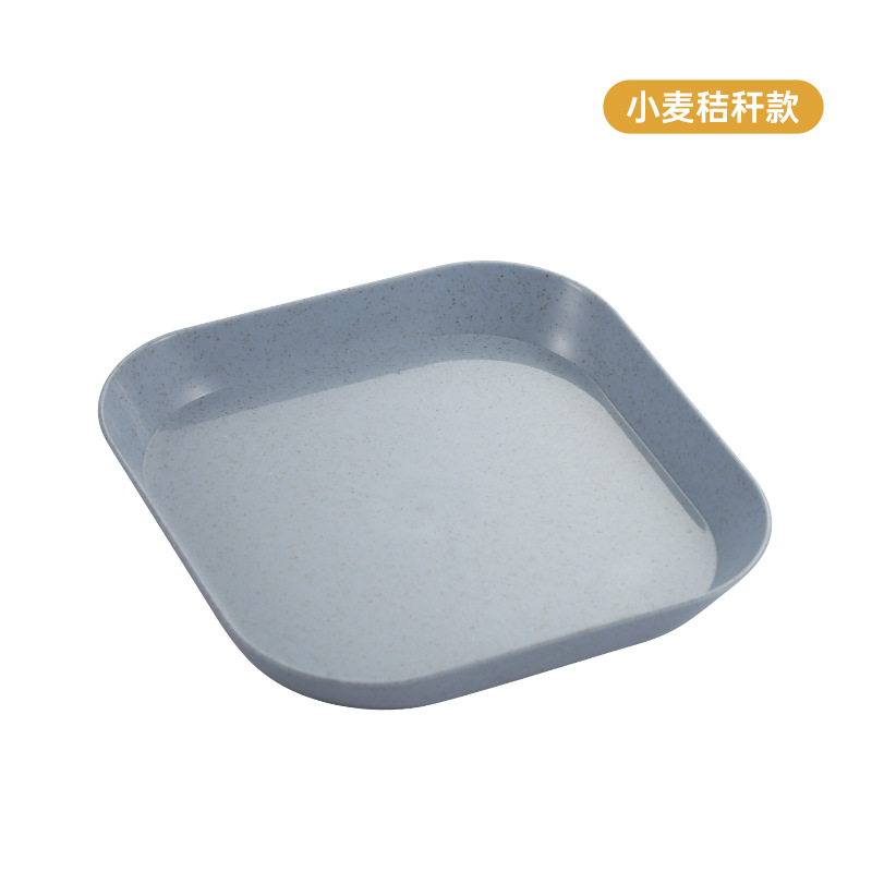 FUENTE Fábrica de paja de trigo plato de hueso DIP salsa placa de plástico PP hogar tamaño pequeño plato de fruta plato de cena