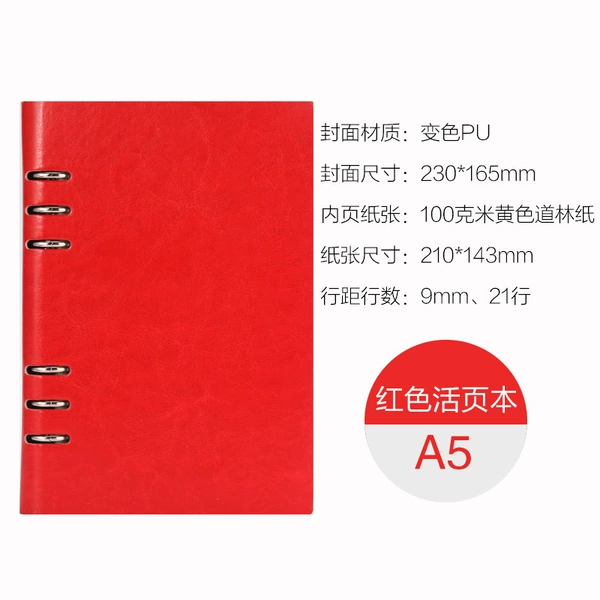 A5 hollow live page-red