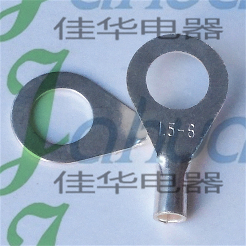 OT1.5-6 圆形冷压接线端子 铜接头 线鼻子 紫铜