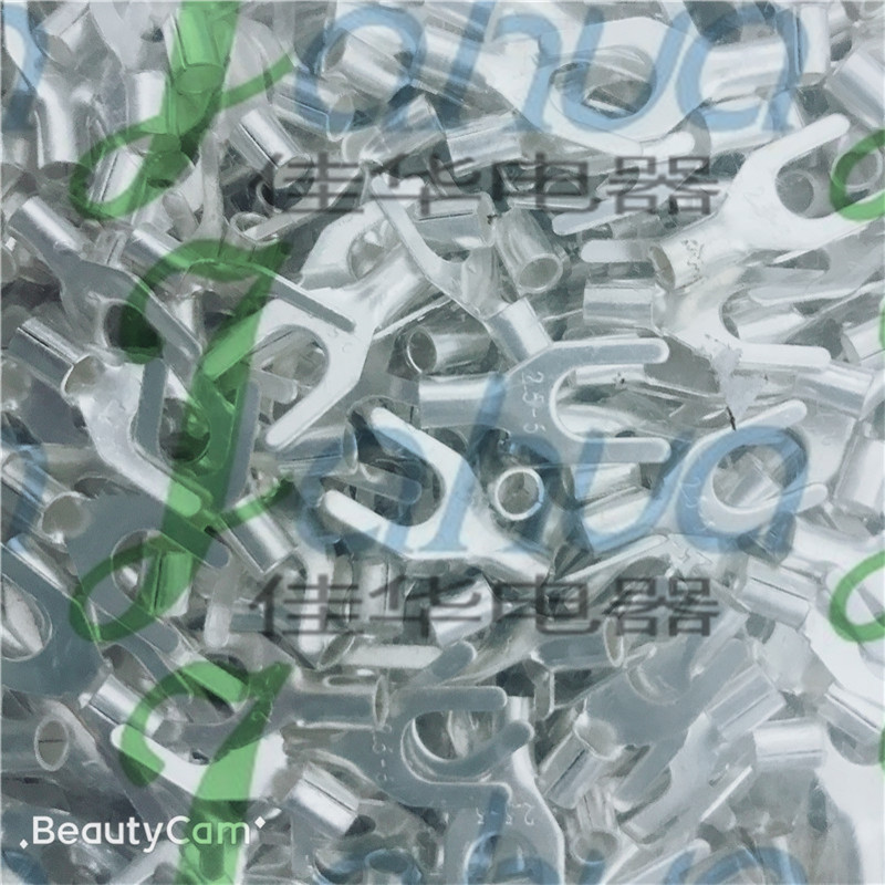 UT2.5-5 冷压裸端头  铜鼻子 叉形接线端子 黄铜