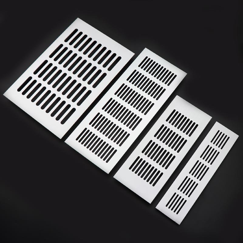 Aleación de aluminio de malla transpirable armario rectangular respirable agujero gabinete transpirable malla multiusos agujero de ventilación fábrica al por mayor