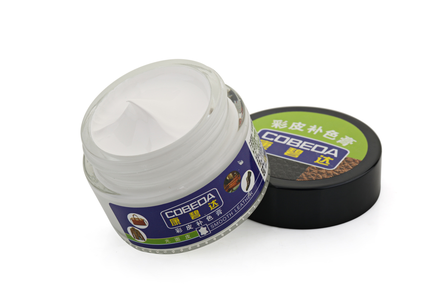 Color Cuero cuero color crema al por mayor teñido agua al por mayor fábrica directa protección ambiental material multicolor cuero agente de renovación