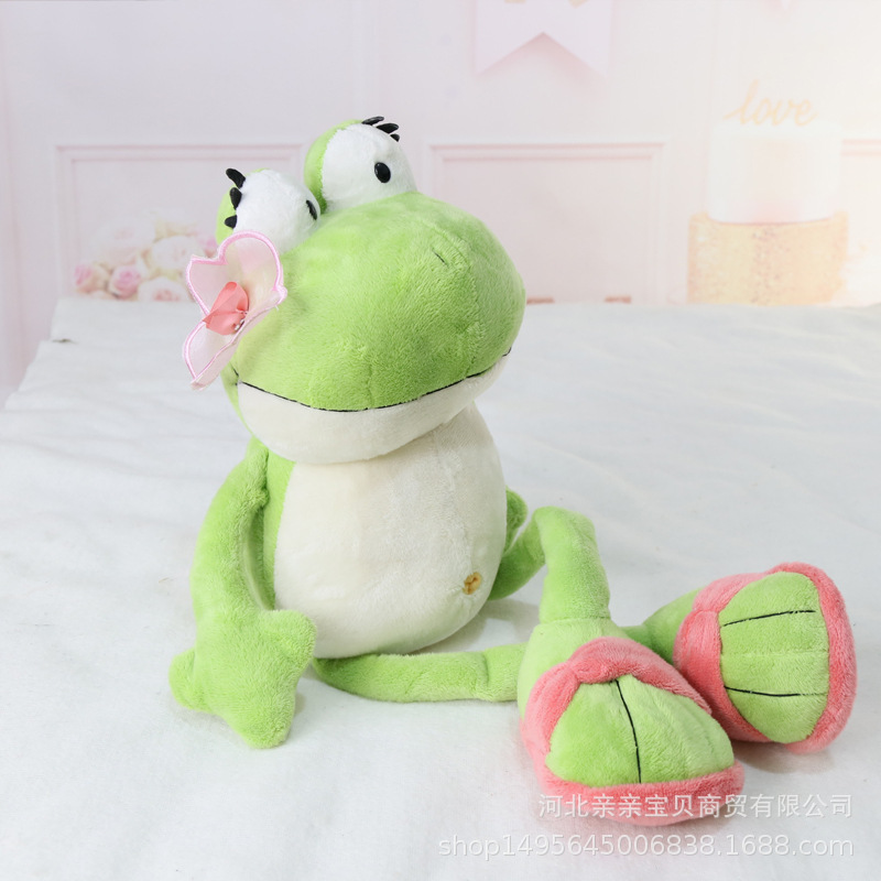 Adorable Peluche de Rana, Almohada de Muñeca de Trapo de Patas Largas, Muñeca de Dibujos Animados, Regalo para Parejas, Venta al por Mayor Transfronteriza