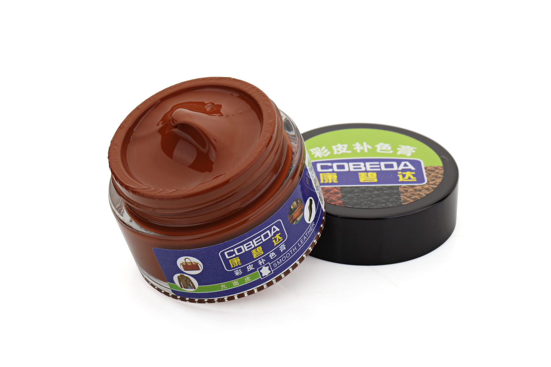 Color Cuero cuero color crema al por mayor teñido agua al por mayor fábrica directa protección ambiental material multicolor cuero agente de renovación