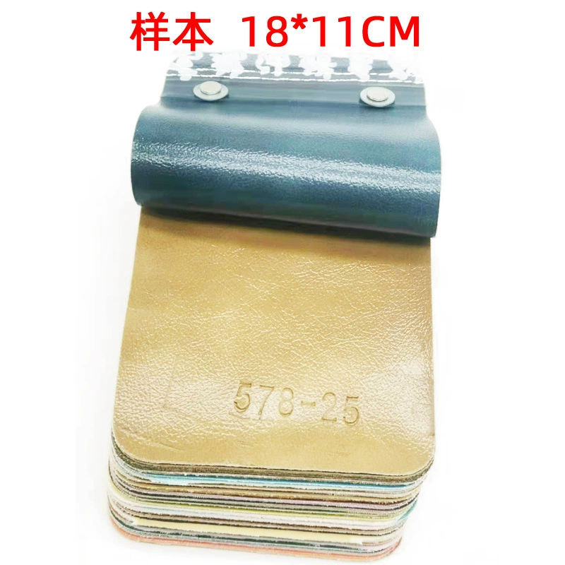 Simulation oil wax leather decorative leather Sauda leather material PU leather fabric shiny noodles imitation leather hard bag artificial leather leather