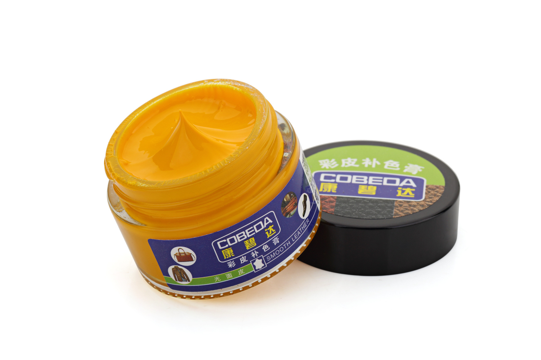 Color Cuero cuero color crema al por mayor teñido agua al por mayor fábrica directa protección ambiental material multicolor cuero agente de renovación