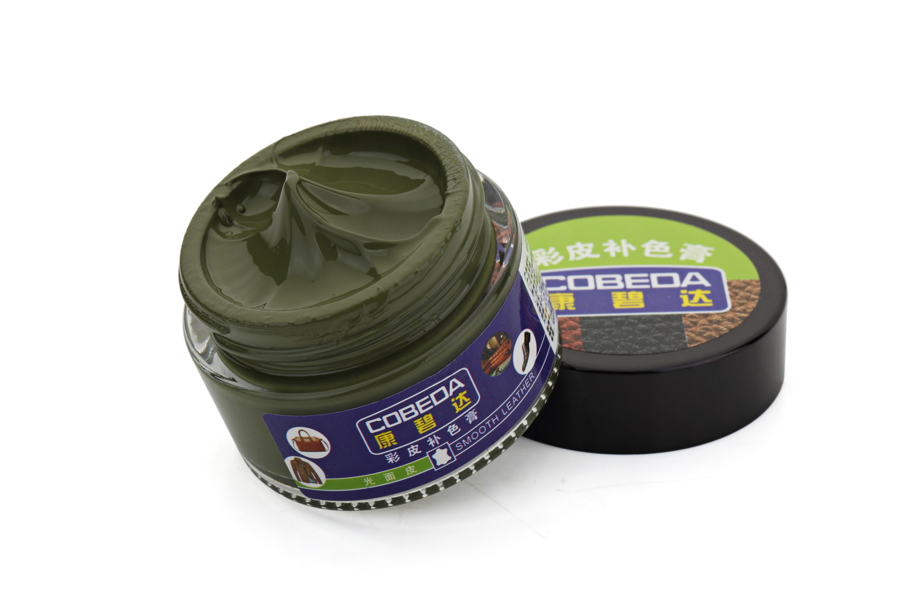 Color Cuero cuero color crema al por mayor teñido agua al por mayor fábrica directa protección ambiental material multicolor cuero agente de renovación