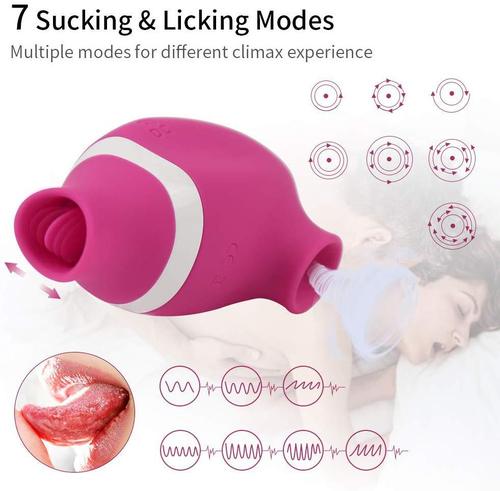 Double-headed sucking and licking vibrator for women, clitoral sucking and stimulation, second tide vibrating masturbation device, sex toy manufacturer wholesale