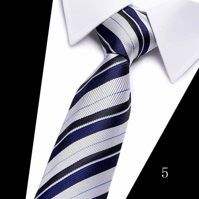 Tie, high-quality South Korean silk, 7.5 cm wide, classic long 146 cm
