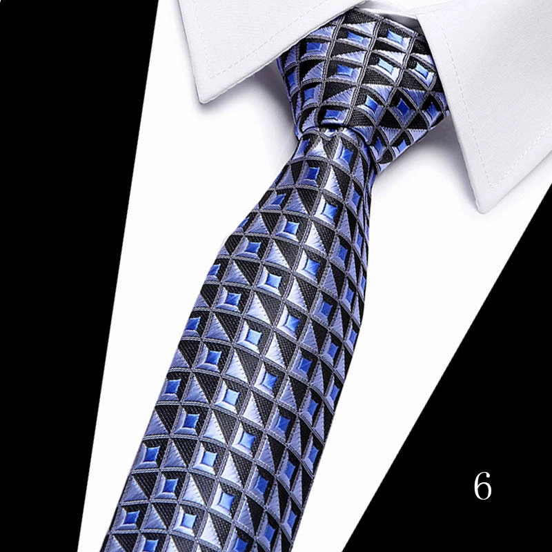 Tie, high-quality South Korean silk, 7.5 cm wide, classic long 146 cm