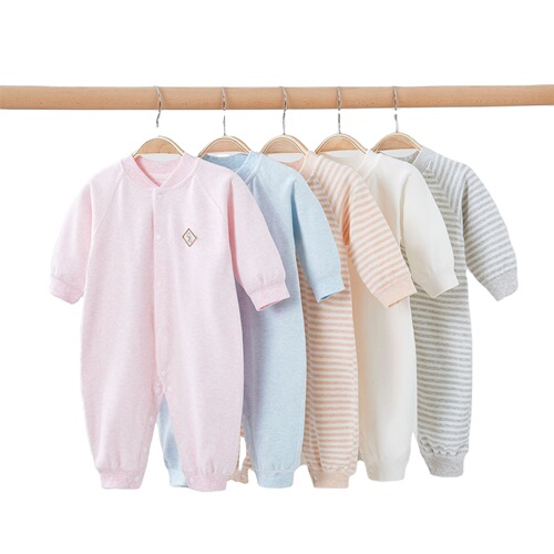 Baby Romper Spring and Autumn Soft Fleece Pure Cotton Boneless Baby Clothes Underwear Autumn Clothes Newborn Baby Clothes Outer Wear 