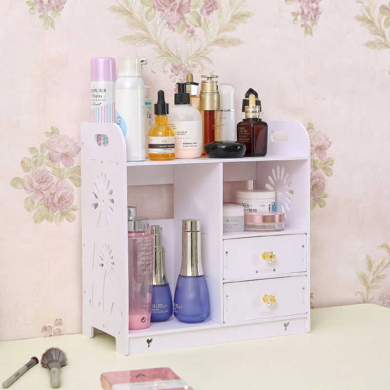 Caja de almacenamiento de cosméticos cajón de cabecera tocador productos para el cuidado de la piel Escritorio de oficina