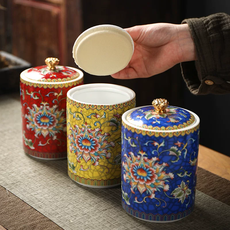 Керамическое эмалированное изделие, маленькая коробочка для хранения, pu-erh чай, упаковка, подарочная коробка, тканевая сумка