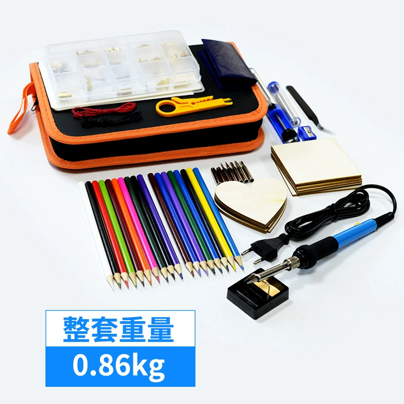 Электрический паяльник с регулируемой температурой 125 шт. Набор для резьбы пирографии комплект для сжигания дерева ручка для пирографии костюм для пирографии