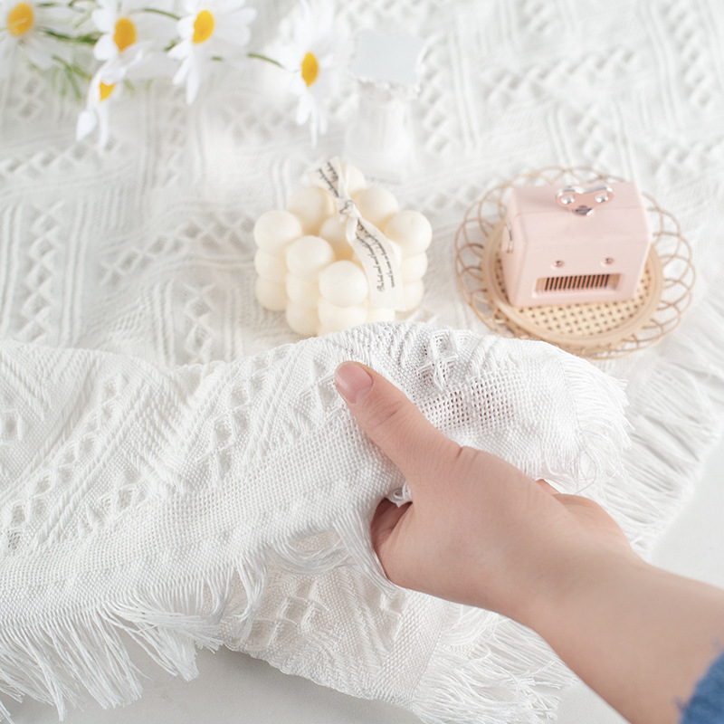 Engrosada tridimensional borla patrón de fondo paño fotografía props alimentos joyería ropa mantel decoración a juego