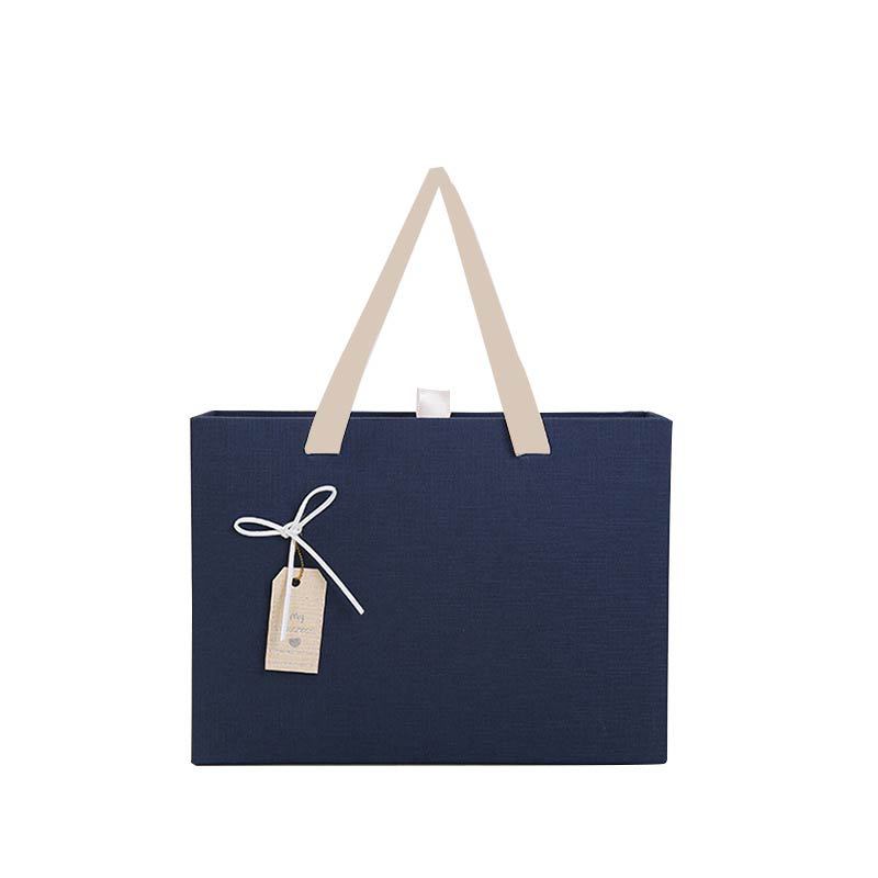 Bufanda de los hombres caja de regalo azul ventosa caja rectangular moda cumpleaños regalo cartera caja grande caja vacía