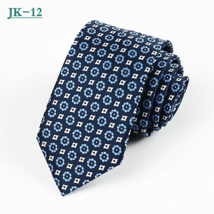 Corbata de hombre de negocios 7cm rayas a cuadros jacquard poliéster corbata hombres boda rojo casual negro corbata fabricante