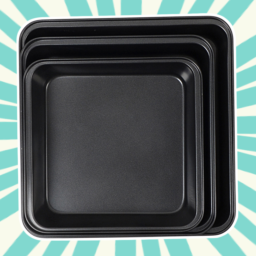 Square non-stick cake pan, cake mold multi-functional baking tools cross-border