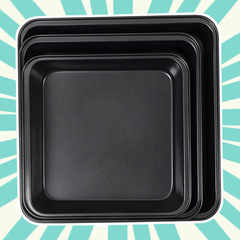Square non-stick cake pan, cake mold multi-functional baking tools cross-border