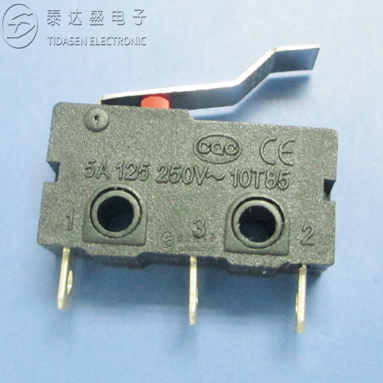 供应稳压电源用三脚微动开关5A250V大功率小型小型微动开关KW12-H