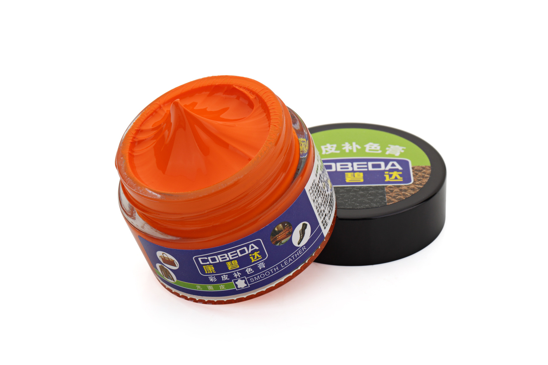 Color Cuero cuero color crema al por mayor teñido agua al por mayor fábrica directa protección ambiental material multicolor cuero agente de renovación