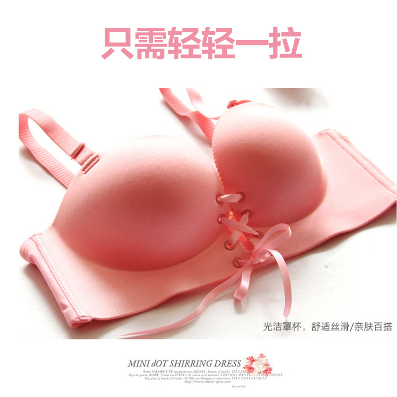 Original Pull B Adam's Hand Traceless Underwear Women's Rimless Strap ins Tide Top Bra Push-Up Adjustable lb Bra