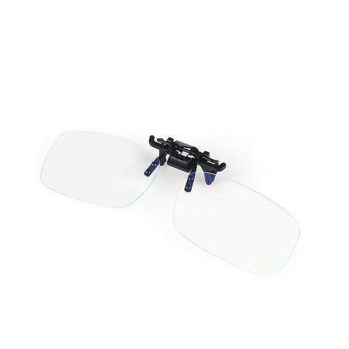 Clear clip lens blue light blocking glasses, suitable for both men and women, versatile prescription and non-prescription lenses